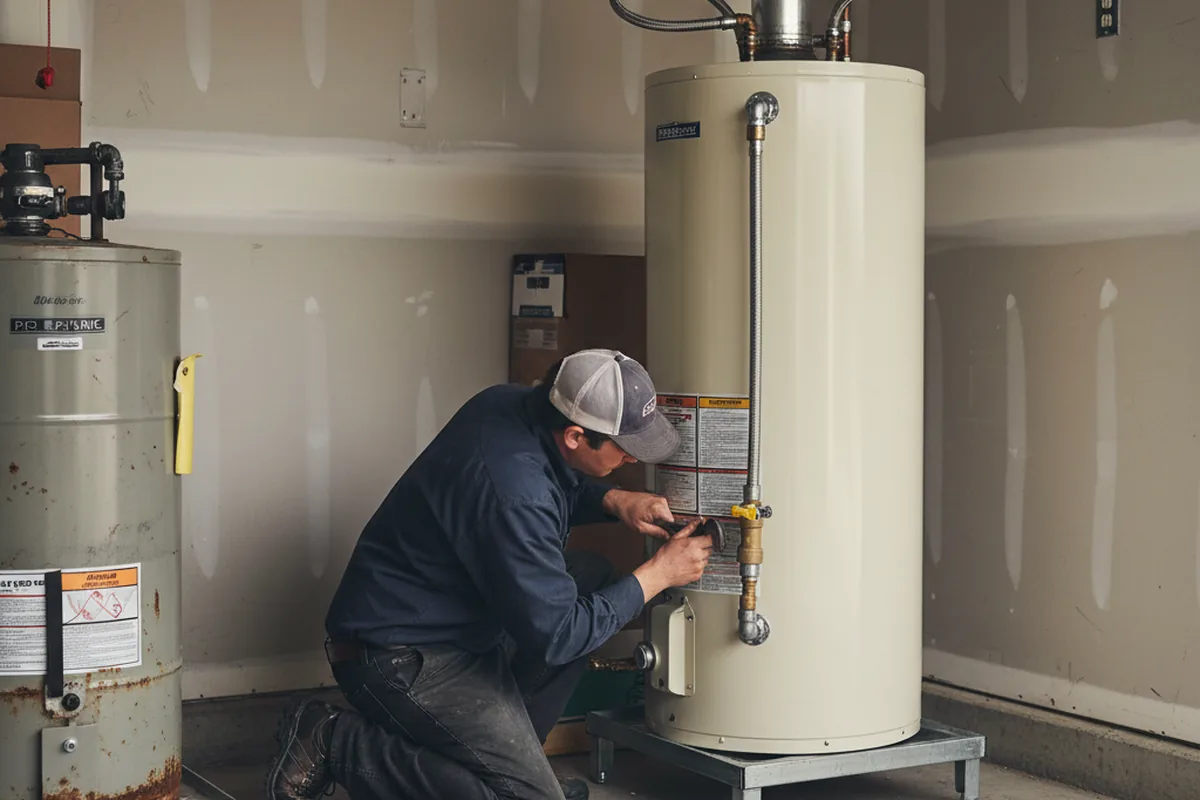 Water heater and shutoff valve replacement in Causey